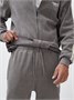 Спортивный костюм мужской демисезонный на флисе серого цвета 330Sr 1127161412