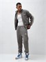 Спортивный костюм мужской демисезонный на флисе серого цвета 330Sr 1127161412