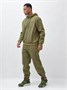 Спортивный костюм мужской демисезонный на флисе цвета хаки 340Kh 11237010