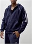 Спортивный костюм мужской демисезонный на флисе темно-синего цвета 341TS 1703595184