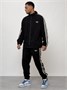 Спортивный костюм мужской модный из микровельвета черного цвета 15015Ch 1291714830