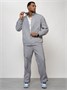 Спортивный костюм мужской модный серого цвета 15020Sr 1162210134