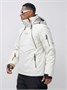Горнолыжный костюм анорак мужской зимний белого цвета 389Bl 1804321293
