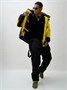 Горнолыжный костюм мужской зимний желтого цвета 372J 636616366