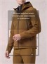 Мужской костюм из софтшелла с флисом и мембраной — утепленный горчичного цвета 09613G 1335471854
