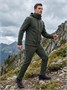 Мужской костюм из софтшелла с флисом и мембраной — утепленный цвета хаки 09617Kh 1900248096