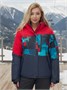Горнолыжный костюм женский зимний красного цвета 0005Kr 2101788369
