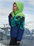 Горнолыжный костюм женский зимний зеленого цвета 0005Z 445119207