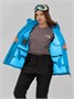 Горнолыжный костюм женский зимний синего цвета 07015S 1839150648