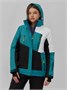 Горнолыжный костюм женский зимний зеленого цвета 07081Z 1974282725