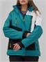 Горнолыжный костюм женский зимний зеленого цвета 07081Z 1974282725