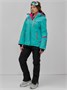 Горнолыжный костюм женский зимний бирюзового цвета 07091Br 373066735