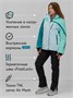 Горнолыжный костюм женский зимний голубого цвета 016Gl 1034736293