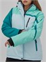 Горнолыжный костюм женский зимний голубого цвета 016Gl 1034736293