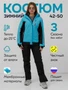 Горнолыжный костюм женский зимний синего цвета 0027S 943590709