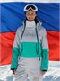 Горнолыжный комбинезон женский зимний зеленого цвета 2320Z 1955470757