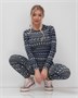 Комплект женского термобелья темно-синего цвета 2520TS 613120099