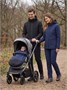 Женский костюм из софтшелла с флисом и мембраной — утепленный темно-синего цвета 09616TS 1625365636