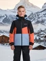 Горнолыжный костюм зимний для мальчика оранжевого цвета 9517O 1059457197