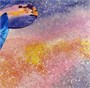 Пакет подарочный бумажный "Космоскетчи. Летняя ночь", мат. ламин., блестки, 18x23x10см 1499099956