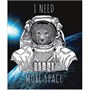 Тетрадь общая 48 листов на скрепке "I need more space" 89100722