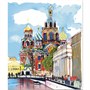 Тетрадь общая 48 листов на скрепке "Питерские скетчи" 1553824534