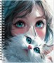 Тетрадь общая "Anime cats", 48 л., гребень 594255967