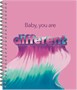 Тетрадь общая 48 листов на металлическом гребне "Barbie style lettering" 278296790