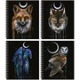 Тетрадь общая 48 листов на металиическом гребне "Lunar dark Animals" 2127757482