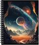 Тетрадь COSMIC LANDSCAPE 170х203, 96 л. гребень, , 4+0+выборочный УФ-лак, 4 диз 759451278