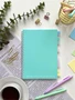 НОВИНКА! Тетрадь А5 80 л. Pastel Collection Mint/Blue, с обложкой из двухстроннего двухцветного пластика, на металлическом гребне 446319963