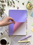 НОВИНКА! Тетрадь А4 96 л. Pastel Collection Purple/Pink, с обложкой из двухстроннего двухцветного пластика, на металлическом гребне 609120186