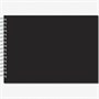 Блокнот-скетчбук SKETCHBOOK BLACK MINI А6 20 листов с черной бумагой на металлическом гребне 38213074