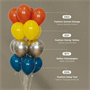 Шар (12''/30 см), Глубокий бирюзовый (035), пастель, 50 шт., 404639 1156920296