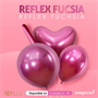 Шар (12''/30 см), Reflex, Зеркальный блеск, Фуше (912), хром, 12 шт., 447025 1718594860