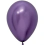 Шар (12''/30 см), Reflex, Зеркальный блеск, Фиолетовый (951), хром, 12 шт., 169743 142466895
