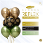 Шар (12''/30 см), Reflex, Зеркальный блеск, Лайм (931), хром, 12 шт., 169712 2116730432