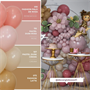 Шар (12''/30 см), Пыльная роза (110), пастель ретро, 50 шт., 395265 1153970224