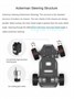 5 кг нагрузки 4WD робот-автомобиль металлическое шасси Ackerman RC с двойным энкодером двигатель переднего колеса сервопривод рулевого управления программируемый робот DIY комплект 1005007778585580