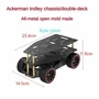 5 кг нагрузка 4WD электромобиль кодирующий двигатель Ackerman автомобильное шасси полноприводное колесо металлическое автомобильное шасси для программируемого робота-автомобиля 1005007991458800