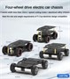 5 кг нагрузка 4WD электромобиль кодирующий двигатель Ackerman автомобильное шасси полноприводное колесо металлическое автомобильное шасси для программируемого робота-автомобиля 1005007991458800