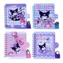 77644 Блокнот А7 Kuromi, замочек, спираль, линовка, 60 листов, микс 4 вида 1751756911