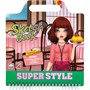 89636 Блокнот с трафаретами и наклейками Superstyle 200*220мм. 4 дизайна. В наборе:5 декоративных страниц, лист с наклейками, 2листа с трафаретами, 36страниц с эскизами 16149067