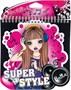 89635 Блокнот с трафаретами и наклейками Superstyle185*185мм. 4 дизайна.В наборе:инструкция, лист с наклейками, 2 листа с трафаретами, 24 листа с эскизами 2034203711