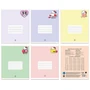 78422 Тетрадь Hello Kitty&friends, формат А5, на скрепке, 12 листов, клетка с полями, внутренний блок офсет 60-65 г/м2, 100% белизна, обложка 190г/м2, 5 дизайна в спайке, 25 шт. в спайке 867061276