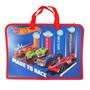 88734 Папка с ручками "Hot Wheels", формат А4, для тетрадей, пластиковая, на молнии, края отстрочены тесьмой. 26871539