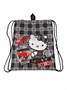 73735 Мешок для обуви Hello Kitty, 1 отделение, 350*430 мм, полиэстер, петля для подвеса, карман с молнией на оборотной стороне 2012716093