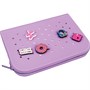 81199 Косметичка Charm 20*14*2.7 cм (силикон+ПВХ), цвет в ассортименте (сиреневый, голубой). В комплекте 5 силиконовых клипсы, которые легко крепятся и снимаются 51889766