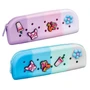 81198 Косметичка Charm 19*6.5*2.7 cм (силикон+ПВХ), цвет в ассортименте (розовый, голубой). В комплекте 4 силиконовых клипсы, которые легко крепятся и снимаются 447159853