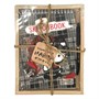 74547 Набор скетчбук Hello Kitty серая клетка, А5, 60 л+Ручка шариковая автомат прорез в подар упак 2077722031